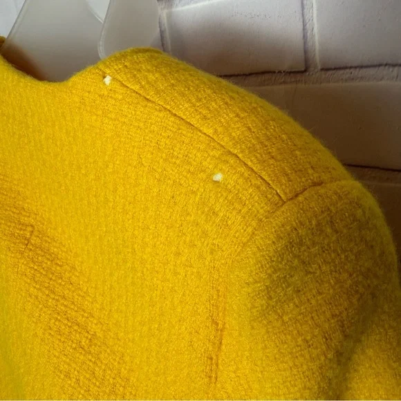 Jones New York 100% Wool Double-Breasted Blazer - Yellow - Women's Size 6 - Picture 10 of 10